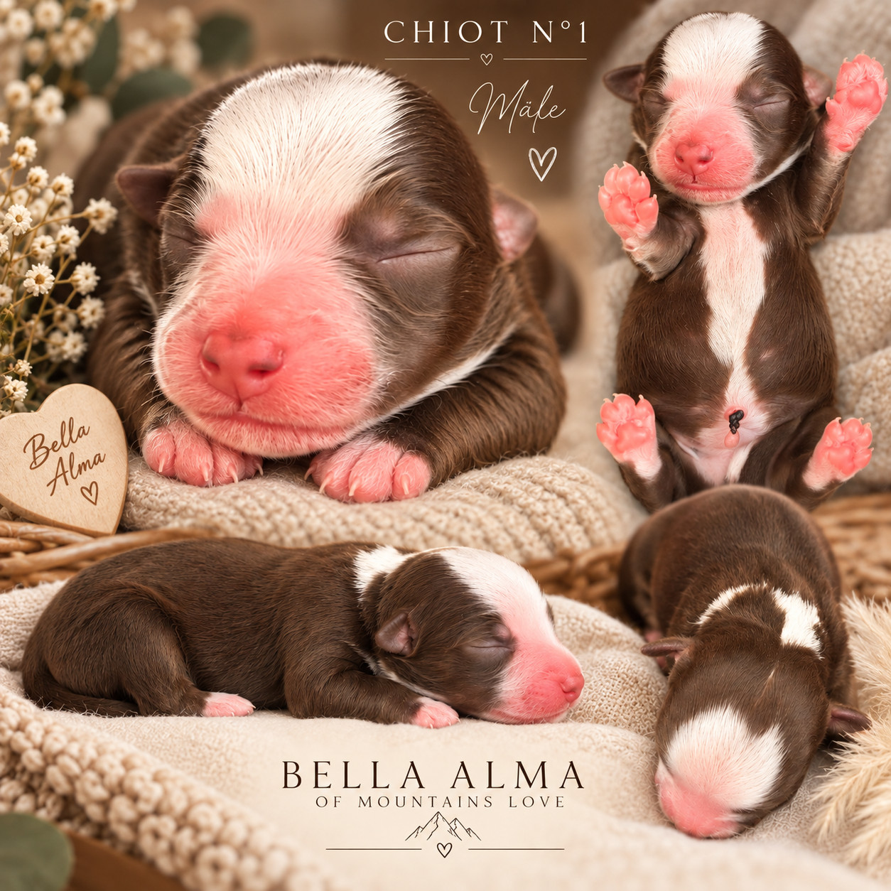 Of Mountains Love - Chiots disponibles - Berger Américain Miniature 